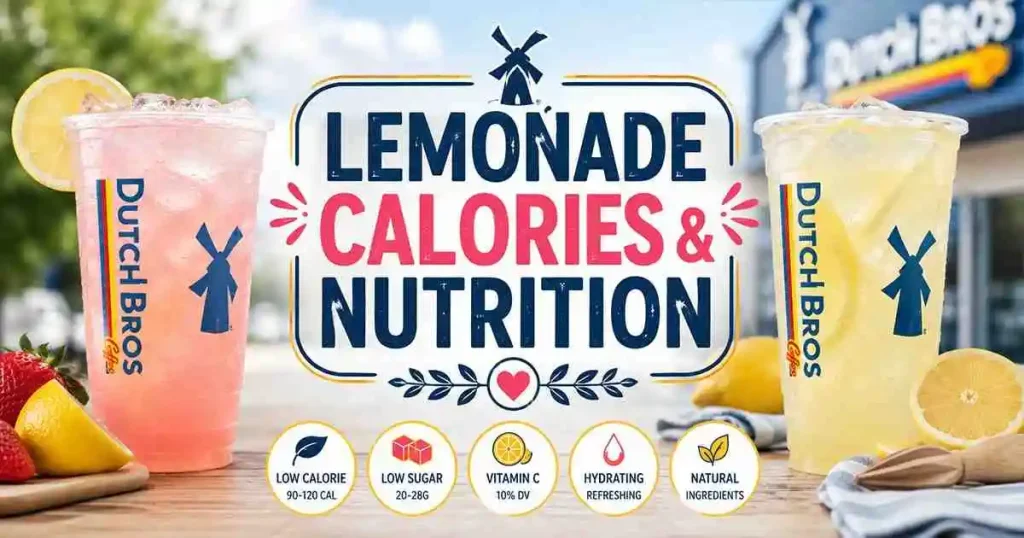 Dutch Bros Lemonade Menu 2026: Best & Refreshing Flavors to Try 4 Dutch Bros Lemonade Calories & Nutrition guide featuring calories, sugar, and drink sizes