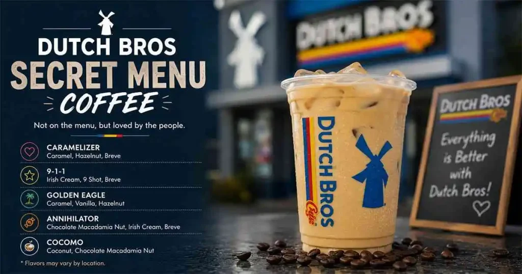 Best Dutch Bros Secret Menu Coffee with exclusive off-menu mochas, and fan favorites