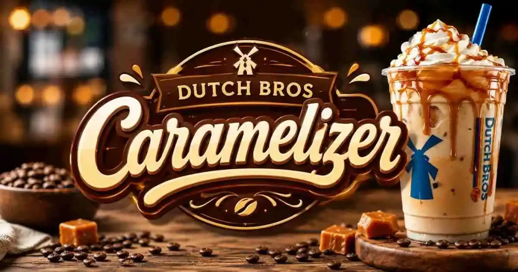 Dutch Bros Caramelizer - creamy caramel and chocolate coffee drink