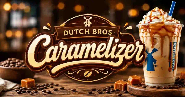 Dutch Bros Caramelizer - creamy caramel and chocolate coffee drink
