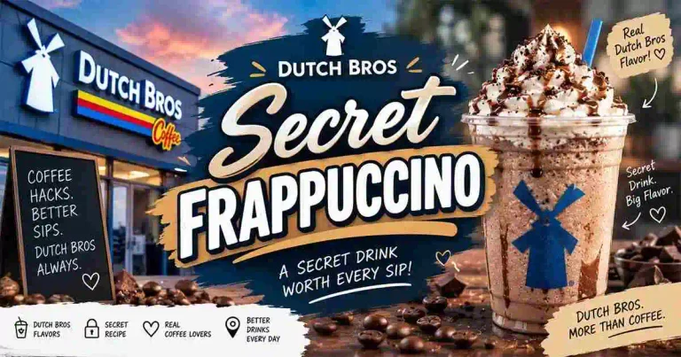 Dutch Bros Secret Frappuccino creamy blended drink