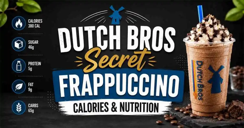 Dutch Bros Secret Frappuccino Drink Calories & Nutrition